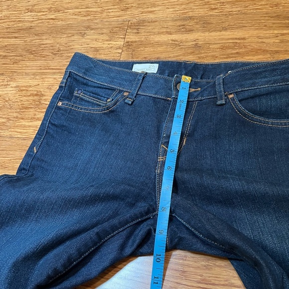 GAP Perfect Boot Low-Rise Dark Wash Denim Jeans Size Women's 27R - Picture 9 of 14
